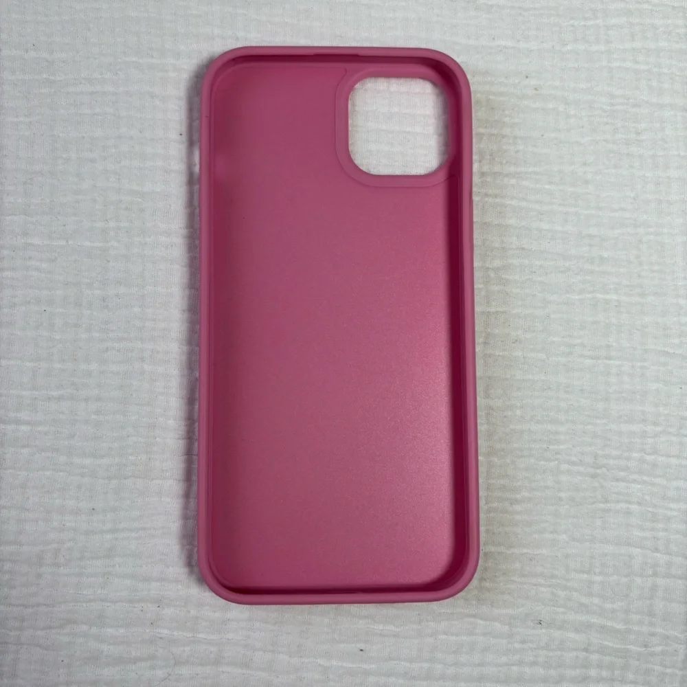 iPhone 15 Plus Pink Leather Phone Case